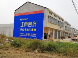 淮滨农村墙体广告在不同形式上面展现的不同特色