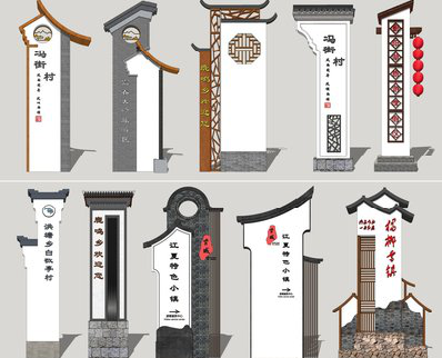 淮滨美丽乡村标识标牌有哪些分类？